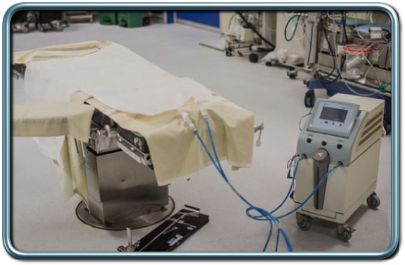 מערכת "אלון"- מאפשרת חימום המטופל באמצעות מעטפת המחוממת ע"י מעבר נוזל חם.